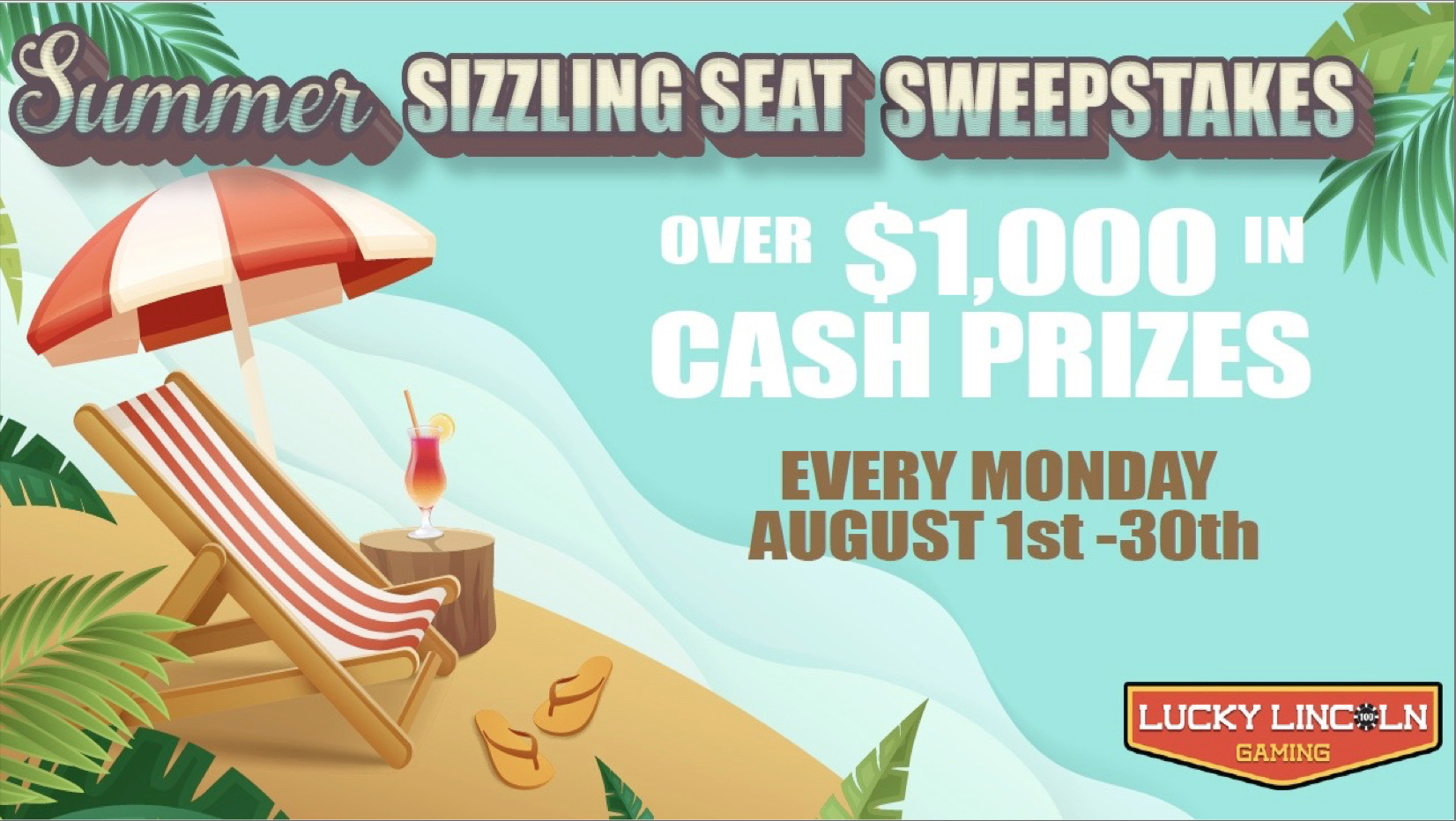 Summer sizzling seat sweepstake!!!